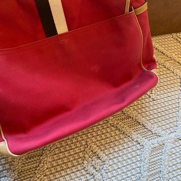 Coach Signature Canvas Leather Trim Voyager Messenger Crossbody Bag VTG - Picture 5 of 13